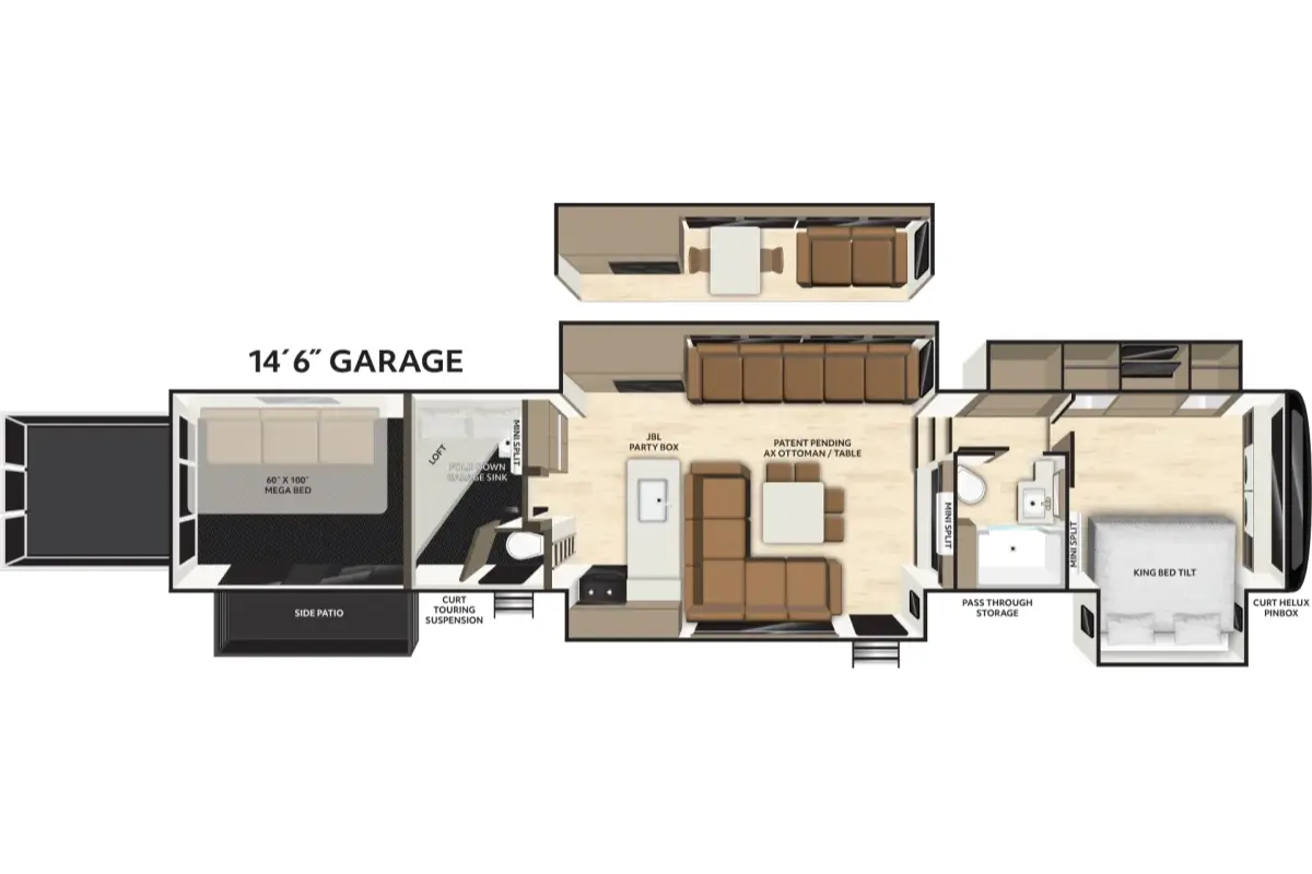 Axiom Vendetta 4250 SP floor plan diagram
