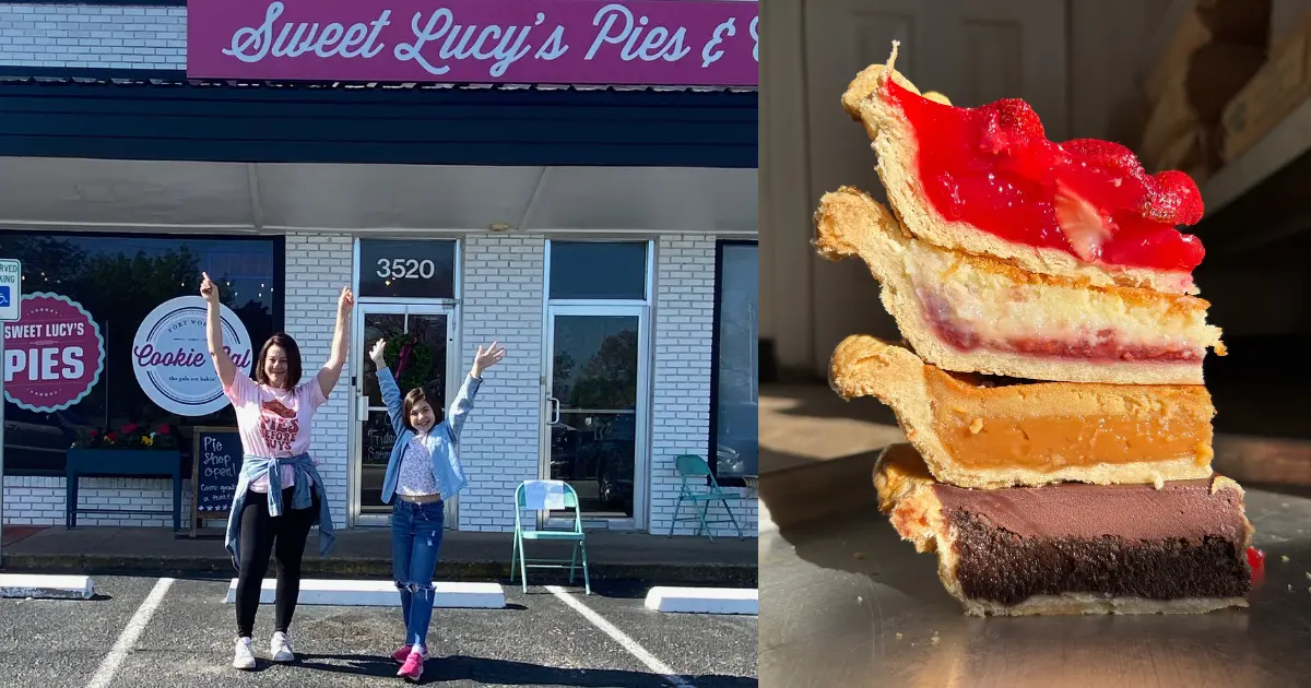 Fort Worth Texas Sweet Lucys Pies Storefront and Pies